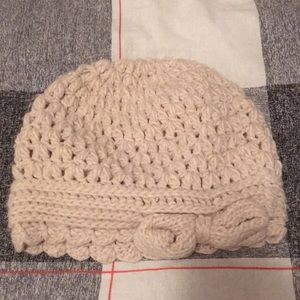 Cream Knit Hat